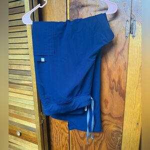 FIGS Yola High-Waisted Scrub Pants | Navy | Size XXL Petite